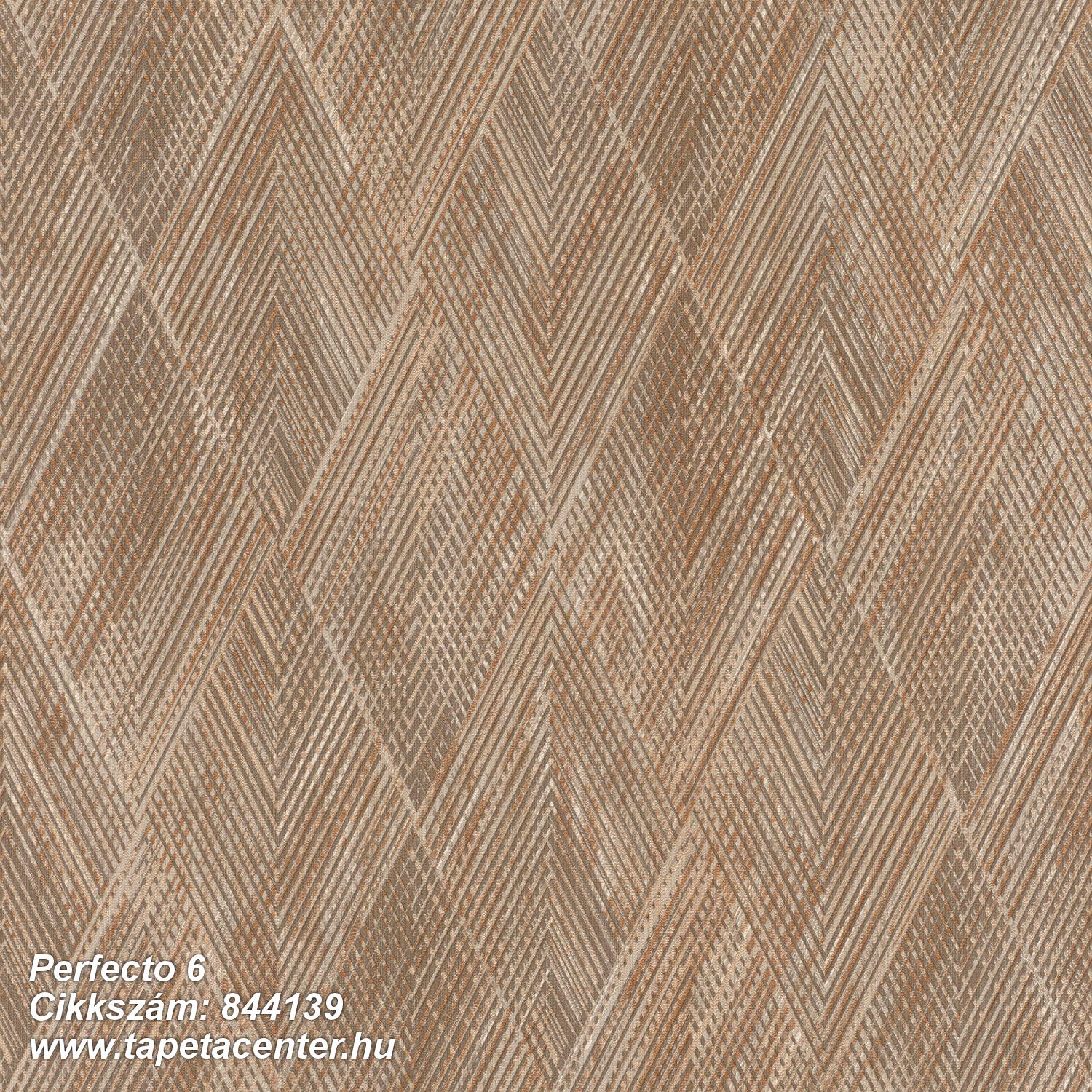 Egyszínű,geometriai mintás,textil hatású,barna,bézs-drapp,lemosható,vlies tapéta 
